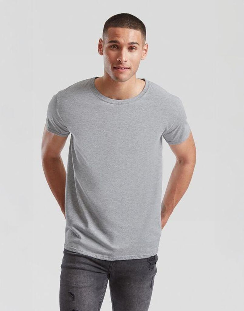 Fruit Of The Loom T-Shirt Herren ICONIC 150 T grau meliert L