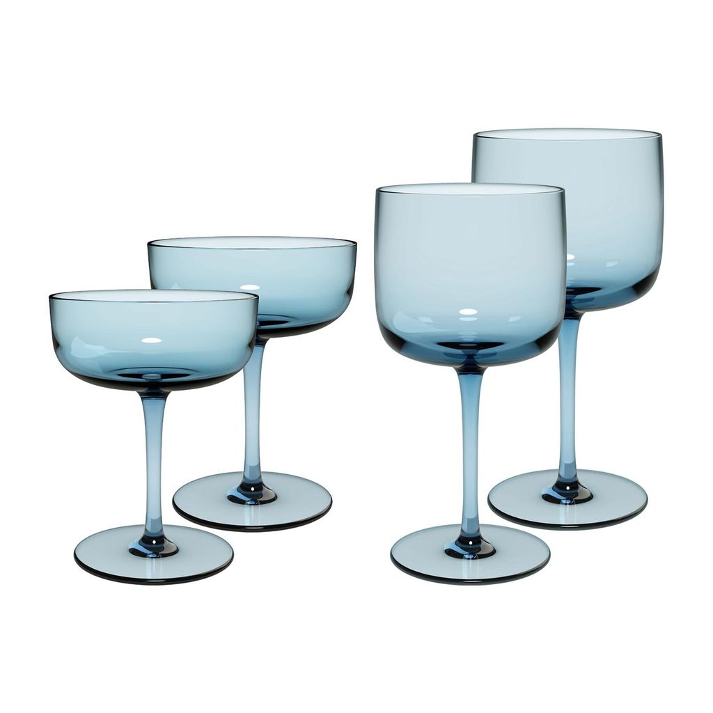 like. by Villeroy & Boch Like Glass Wein- und Sektgläser Set 4-teilig Ice