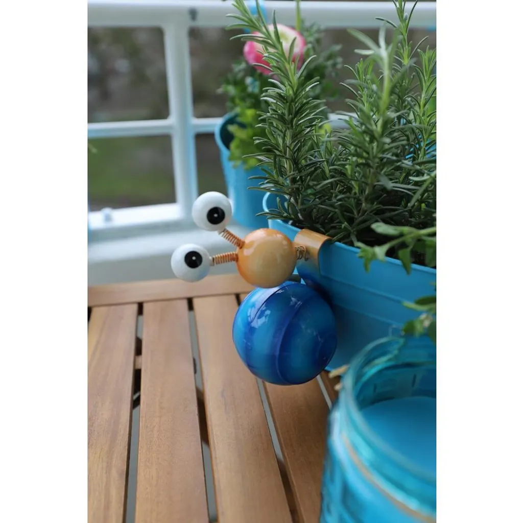Escargots à Tête Branlante pour Pot de Fleurs - Ornement de Jardin Animé