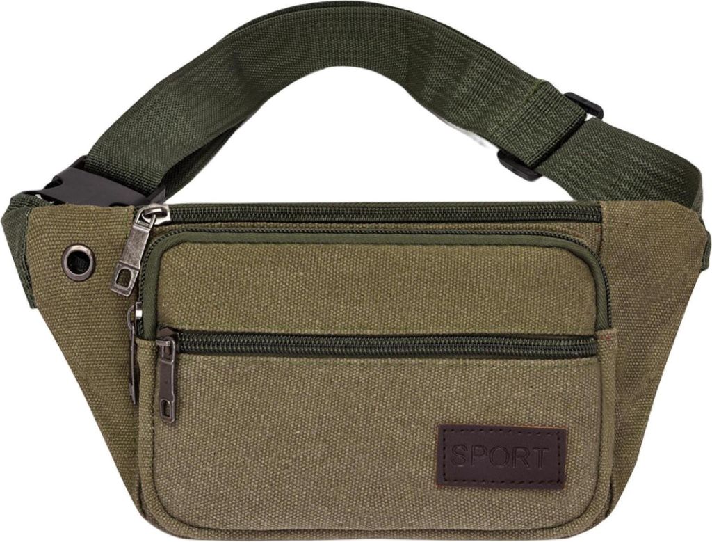 Hüfttasche, großes Fassungsvermögen, wasserabweisend, verstellbar, kratzfest, Canvas, lässig, große Handy-Gürteltasche, Outdoor-Sport