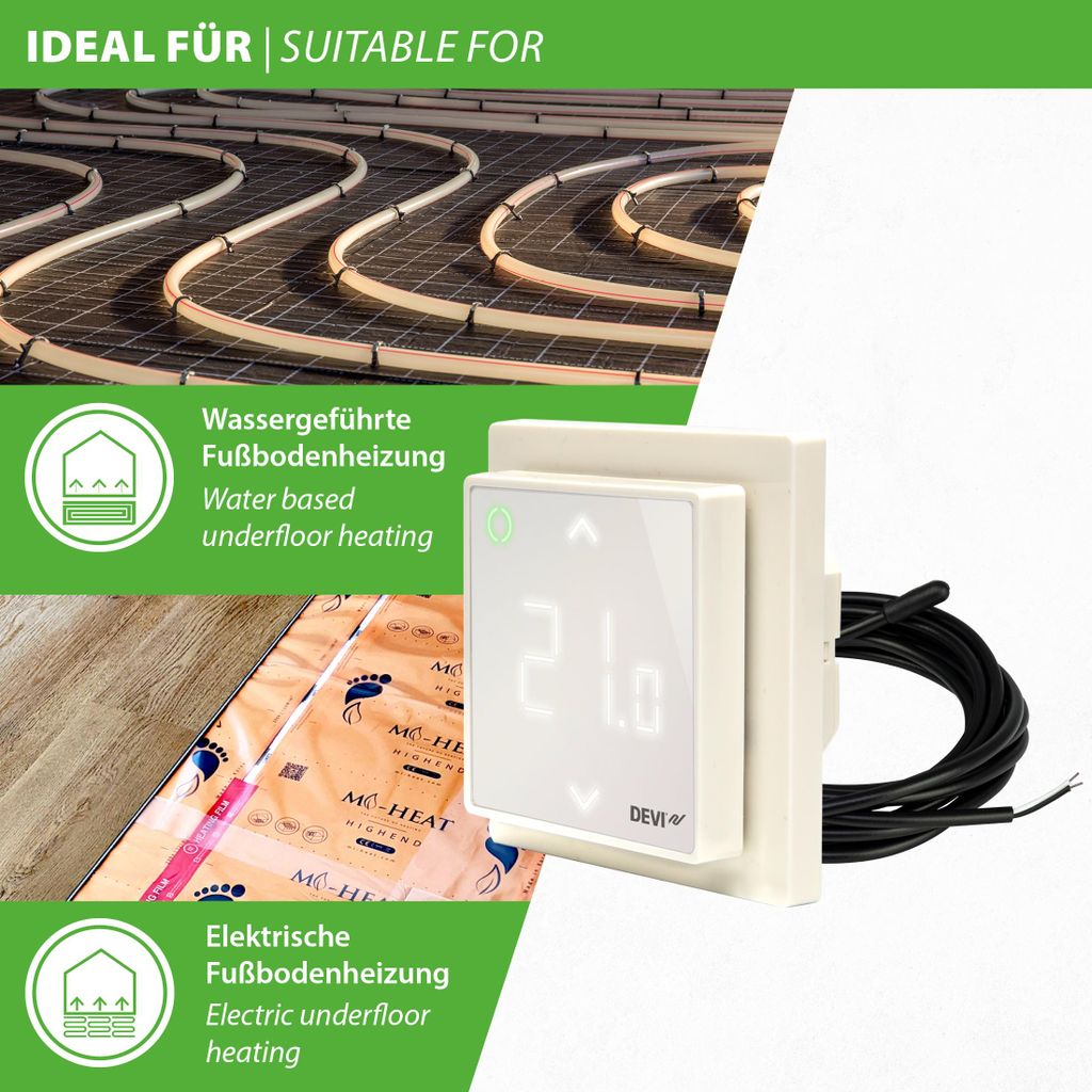 Smart Thermostat Devimat Thermostat Polypipe Programmable Room