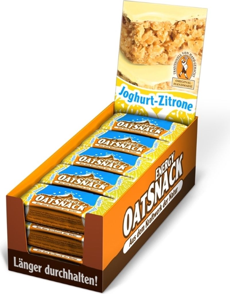 Davina Energy Oat Snack - 15 Riegel Joghurt Zitrone Produktbild 