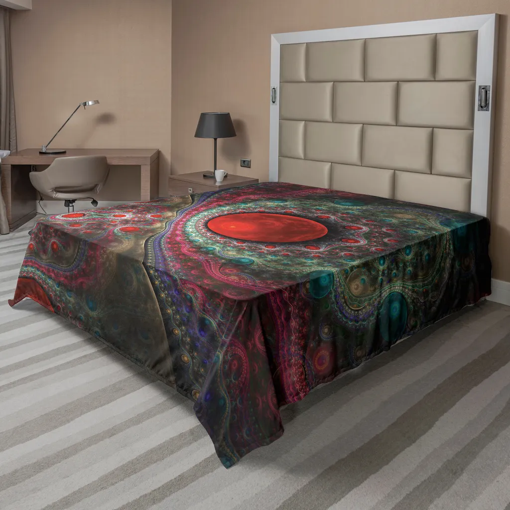 Lenzuolo Piano Multicolore ABAKUHAUS 260x228 cm | No Stiro Perle