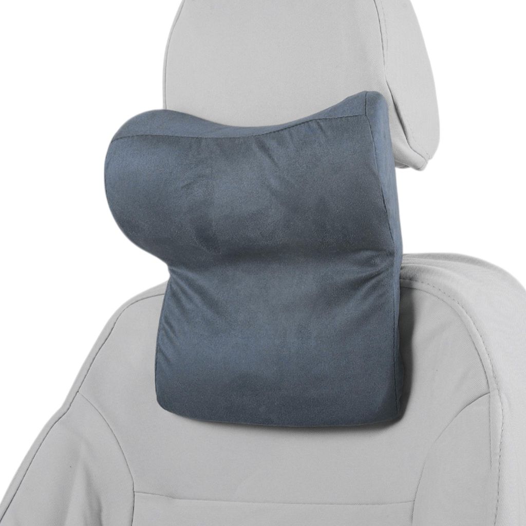 Auto Kopfstützenkissen Ergonomisches Nackenkissen Nackenstützkissen Autositz Kopfstütze Kaschmir, Memory-Schaum Faltbar Verstellbare Breite Dunk...