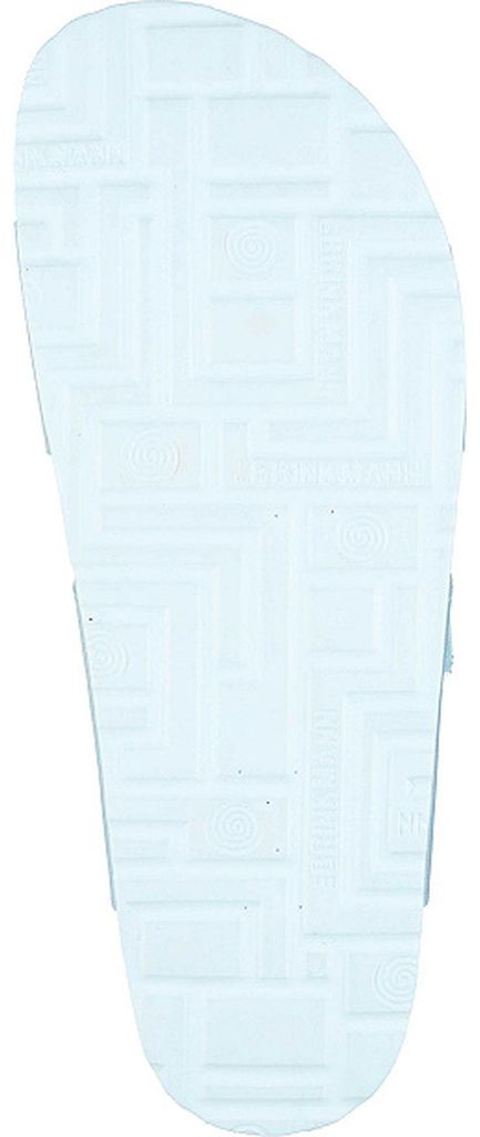 Dr. Brinkmann Damen Pantoletten mit Metallic-Glanz und Schnallen 700993, Größe:42 EU, Farbe:Blau
