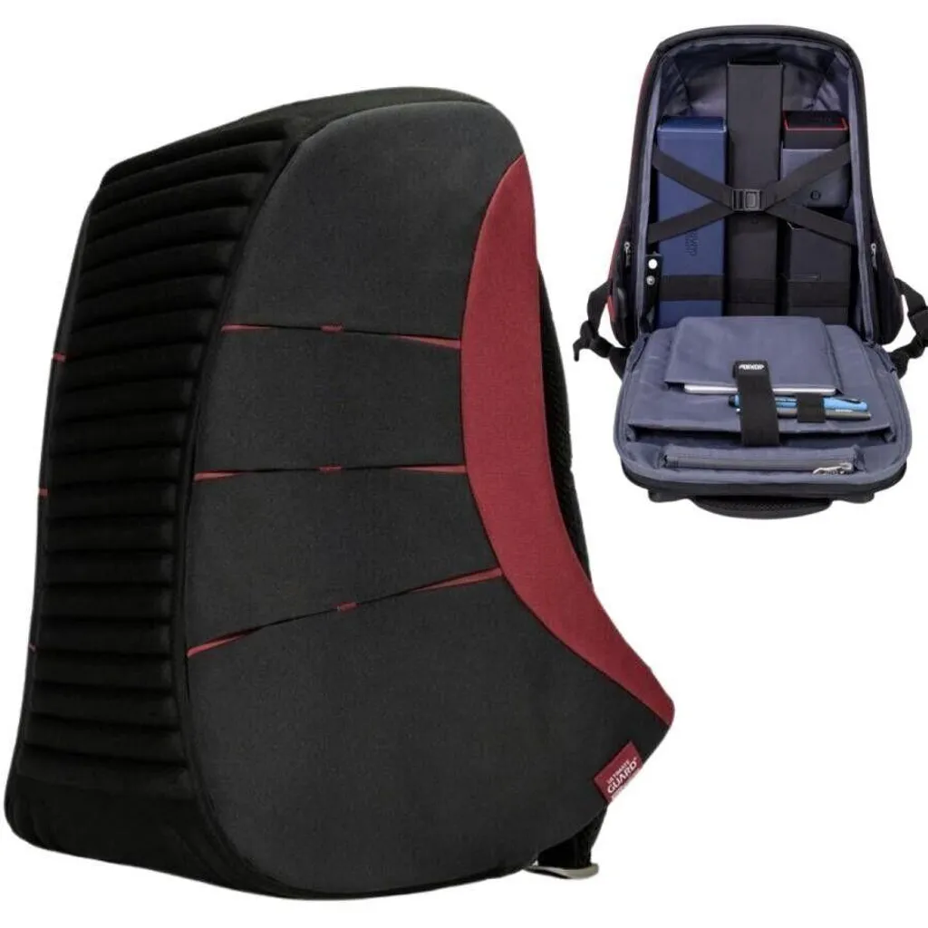 Sac à dos Ultimate Guard Ammonite Anti-vol Noir et Rouge Edition 2020