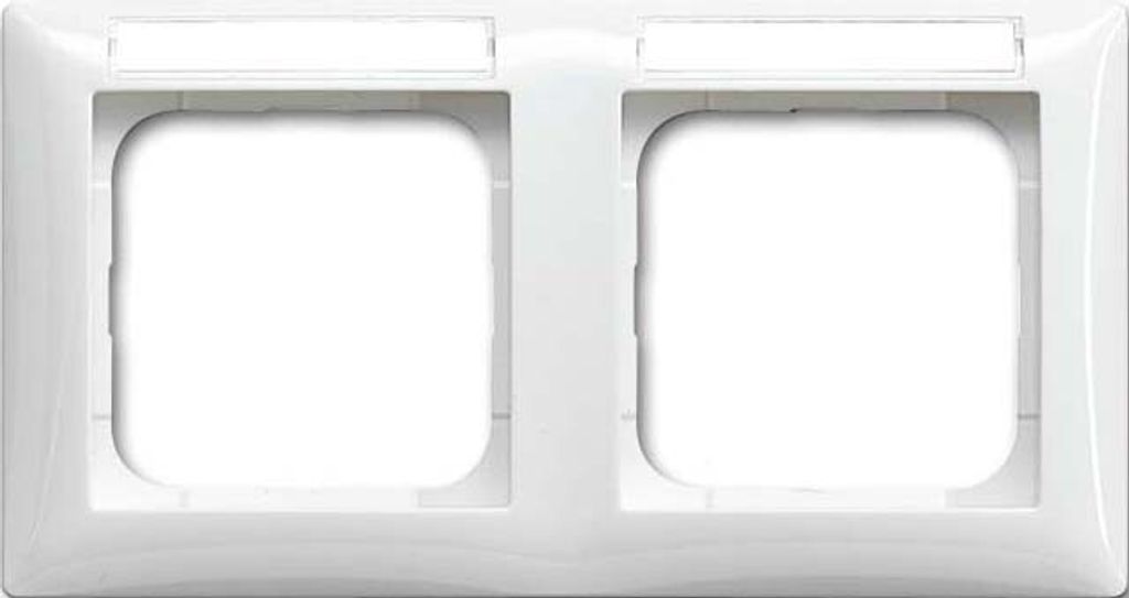 Busch-Jaeger RAHMEN 2-F BESCHRIFTBAR WAAGR. (1732 NS-914)