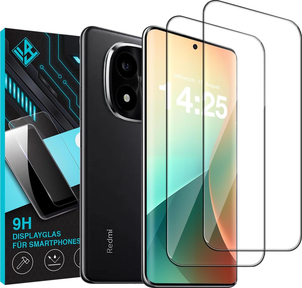 2x 9H 3D Schutzglas Displayschutzfolie für Xiaomi Redmi Produktbild 1