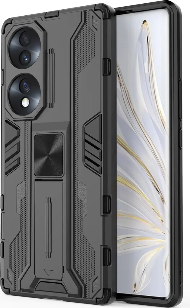 Cover Honor 70 Rugged PC+TPU Nera | Guscio Protettivo con Kickstand