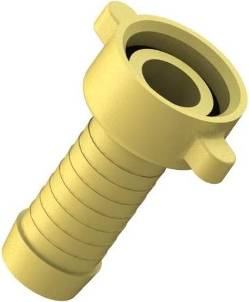 Js Ms-Schlauchverschraub.,Schwer 2-Teilig,Flachdichtend,1/2"X1/2"