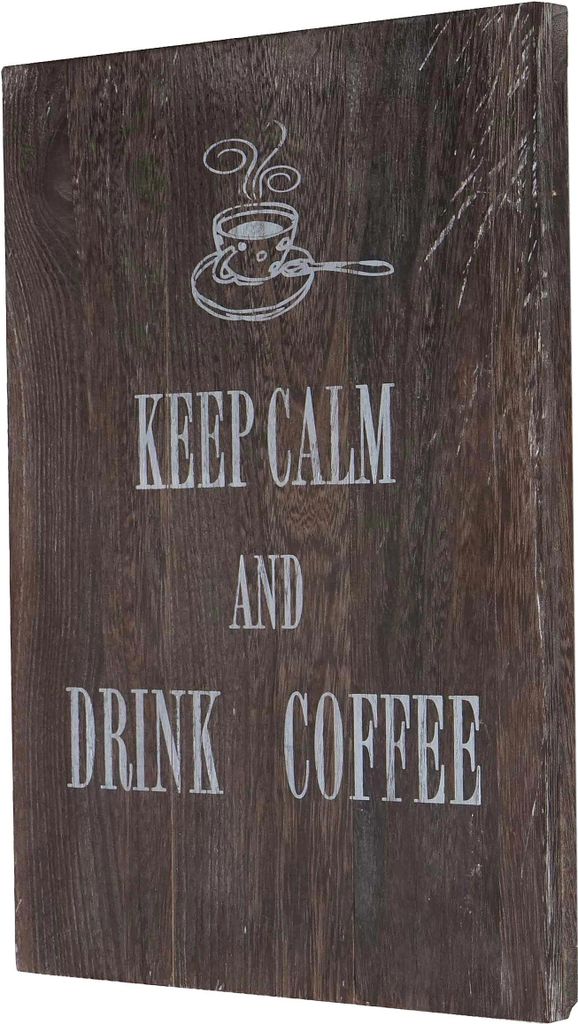 Wandschild Coffee, Dekoschild Holzschild, Shabby-Look Vintage 40x30cm