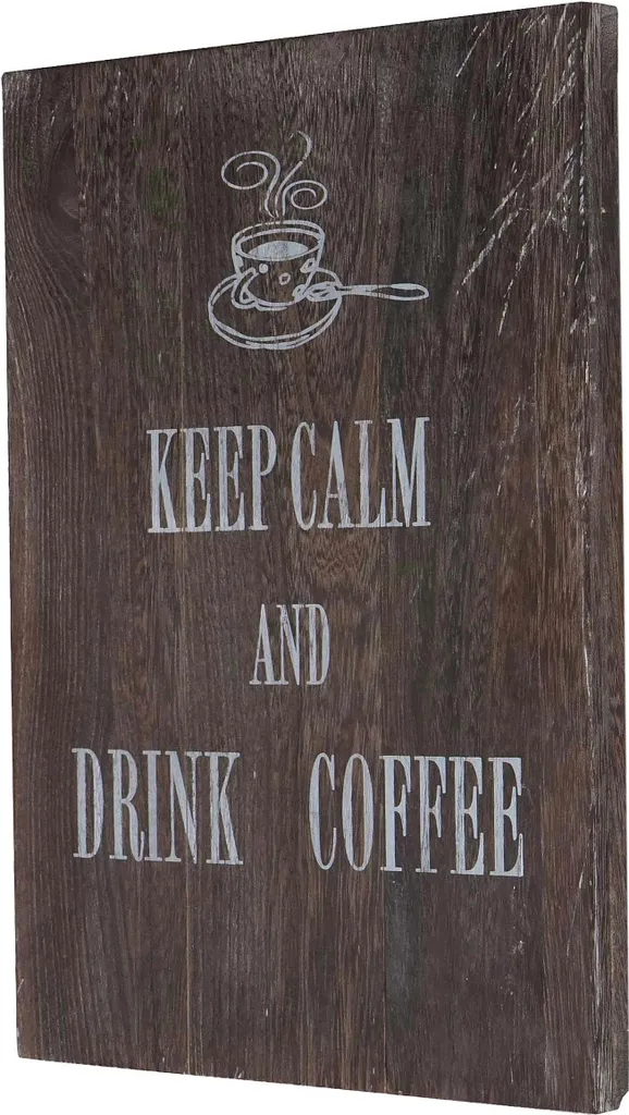 Panneau mural bois Coffee 40x30cm : donnez du cachet à un mur vide
