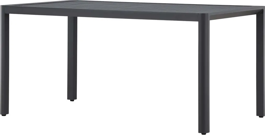 Table de Jardin Noire 85x150cm Giardini Résistante aux Intempéries