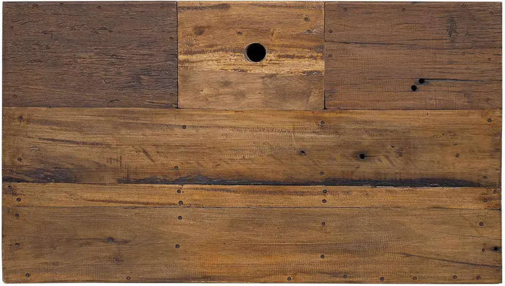 Table Basse en Bois Finition Naturelle 90x50 cm Robuste et Durable