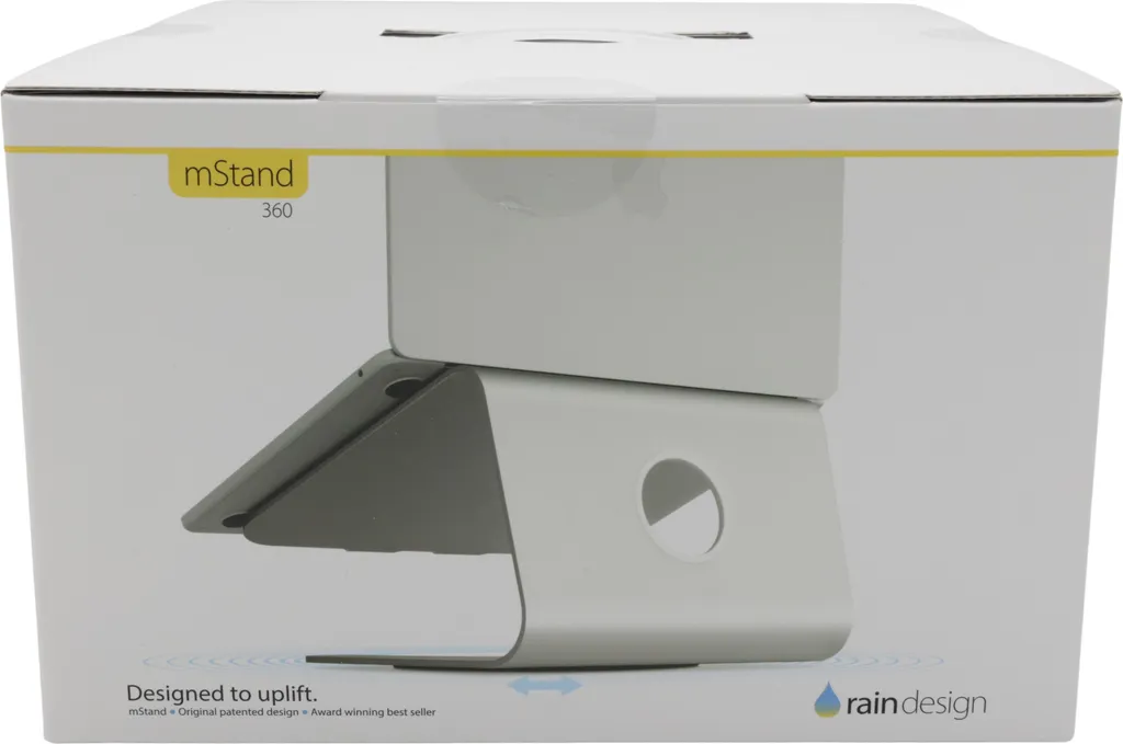 Support PC mStand360 Rain Design en Aluminium Argent Base Pivotante - 13