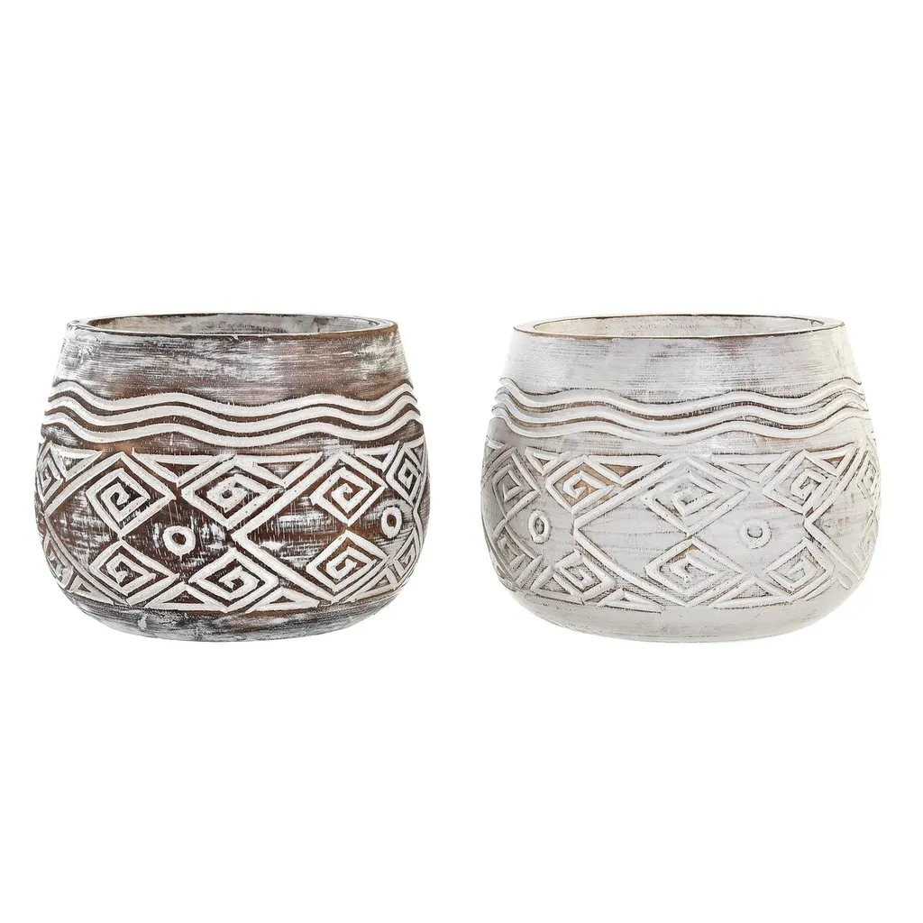 Pots de fleurs stables et décoratifs pour éviter les taches - 2 pcs