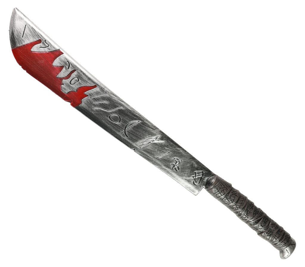 Machete Con Sangre Halloween 74 Cm Imagen del producto 