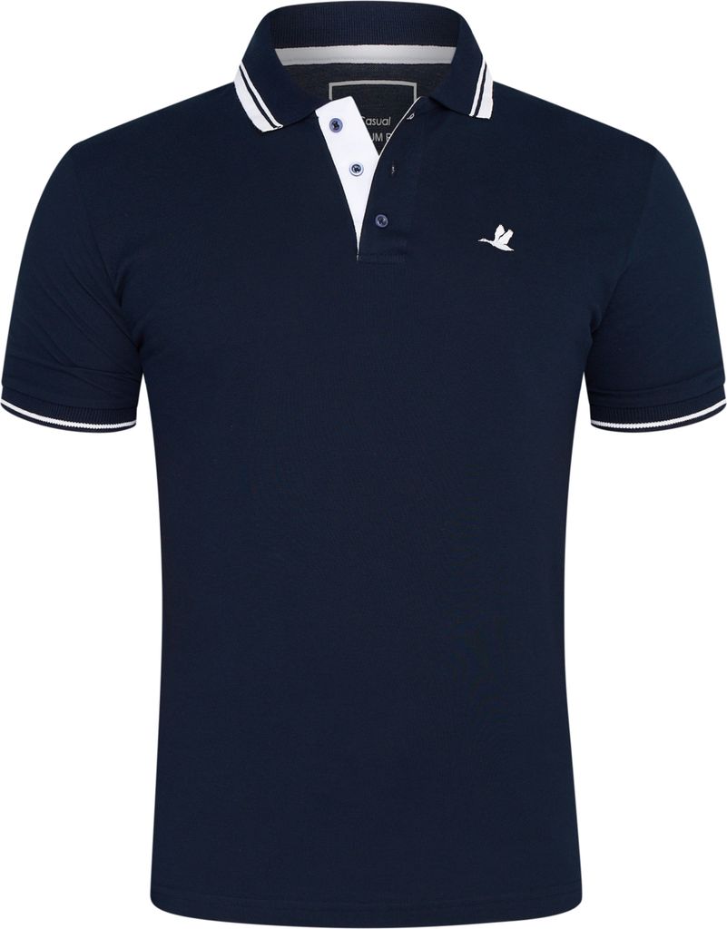 Rello & Reese Herren Poloshirt RRSALTILLO Herren Kurzarm Polo-Hemd T-Shirt in Piqué-Qualität