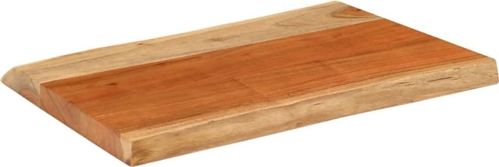 "WINTER SALE" Tischplatte 60x40x3,8 cm Rechteckig Massivholz Akazie Baumkante - Tischplatten NEU9024705