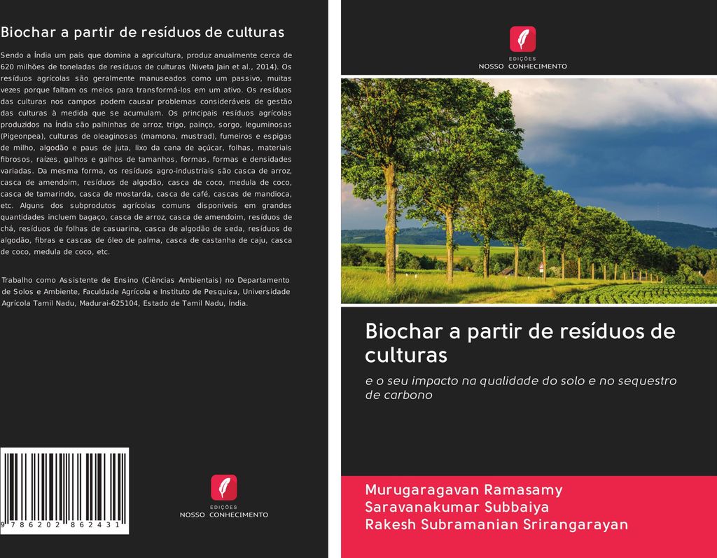 Biochar a partir de resíduos de culturas