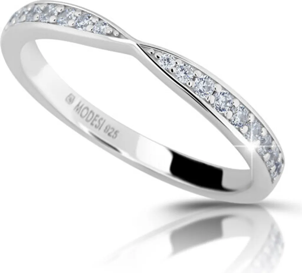 Anello in Argento 925 con Zirconi M01111 - Misura 60 mm | Gioielleria Online