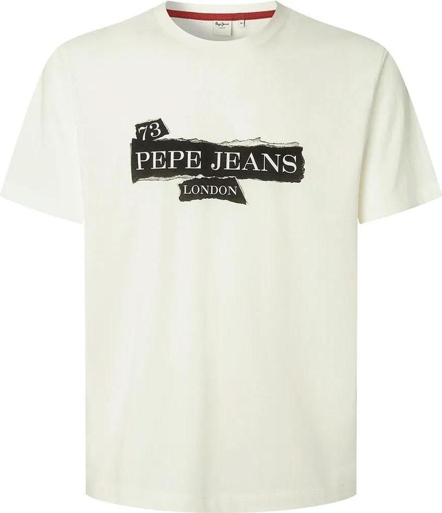 Pepe Jeans Griffin Kurzarm-t-shirt Weiß M Herren Weiß M