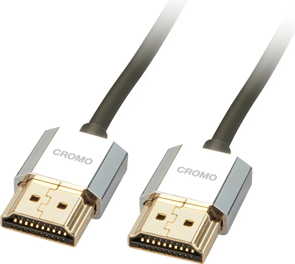 Cavo HDMI 1m Lindy Cromo Slim | Design Minimalista 4K Ethernet