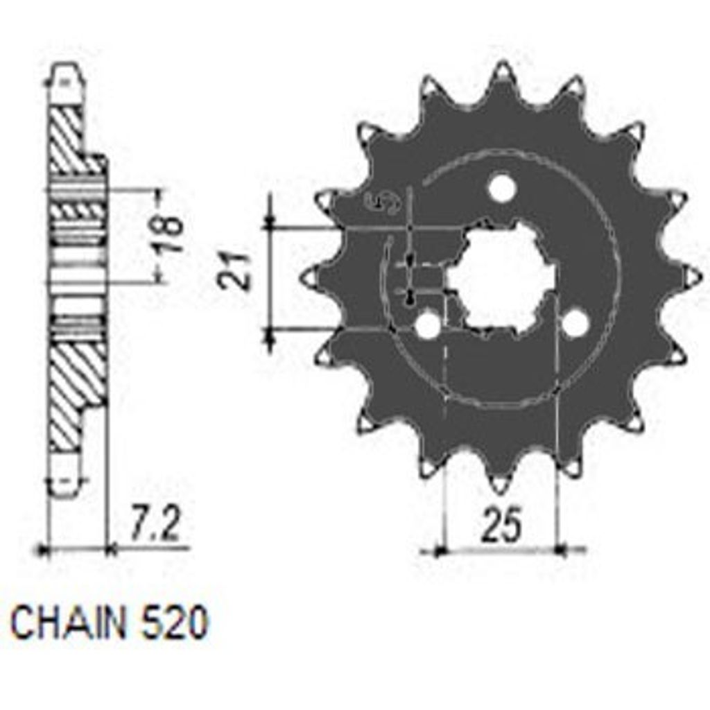 Kettenritzel SUNSTAR SUNF335-16
