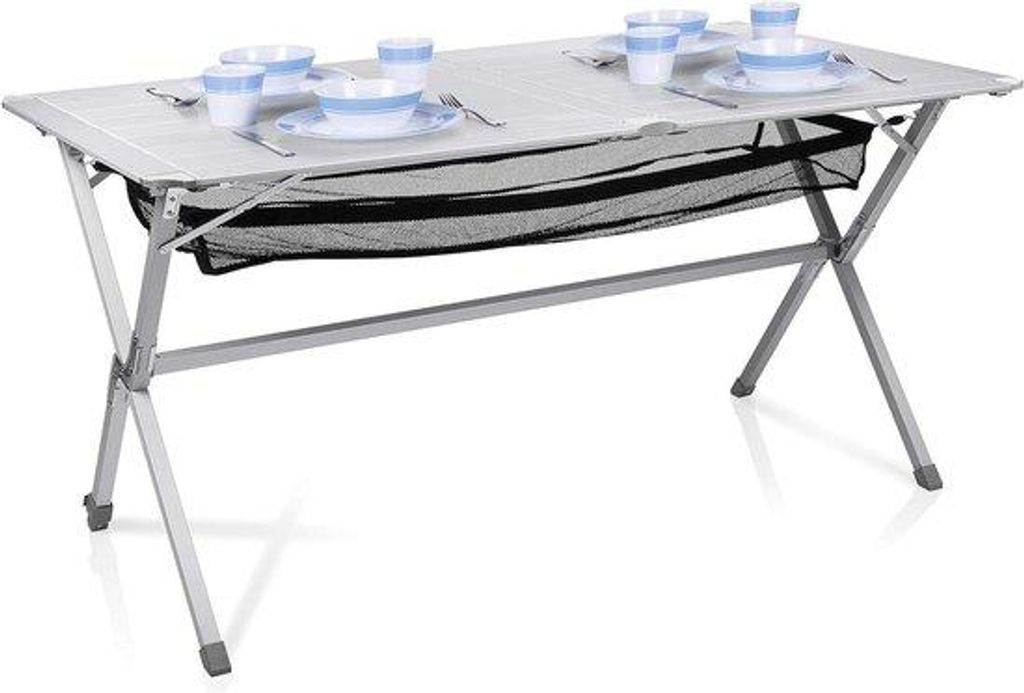 Aluminium Campingtisch - wasserfest - 140 x 80 cm