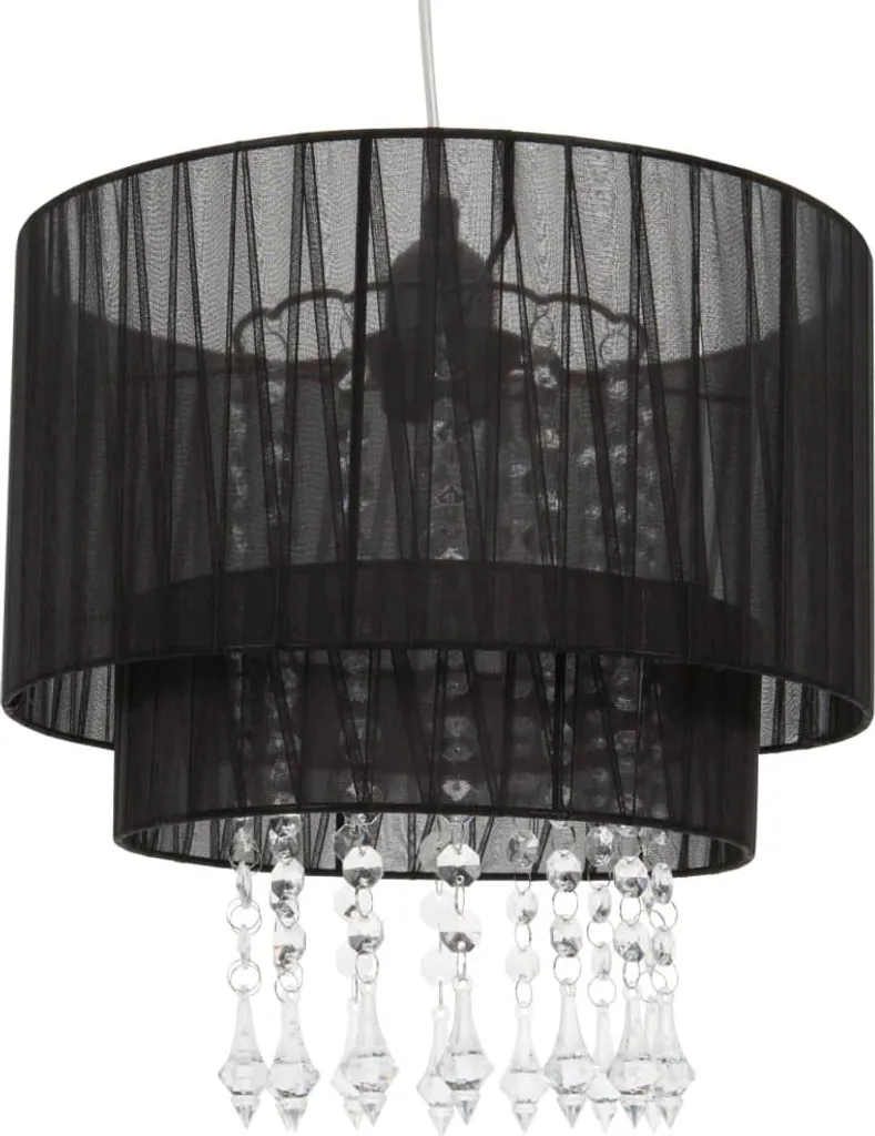 Ranex Lampada Sospensione Nera 30cm | Stile Industrial & Glam