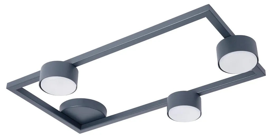 Éclairage Plafond Design Métal Graphite pour Cuisine et Couloirs