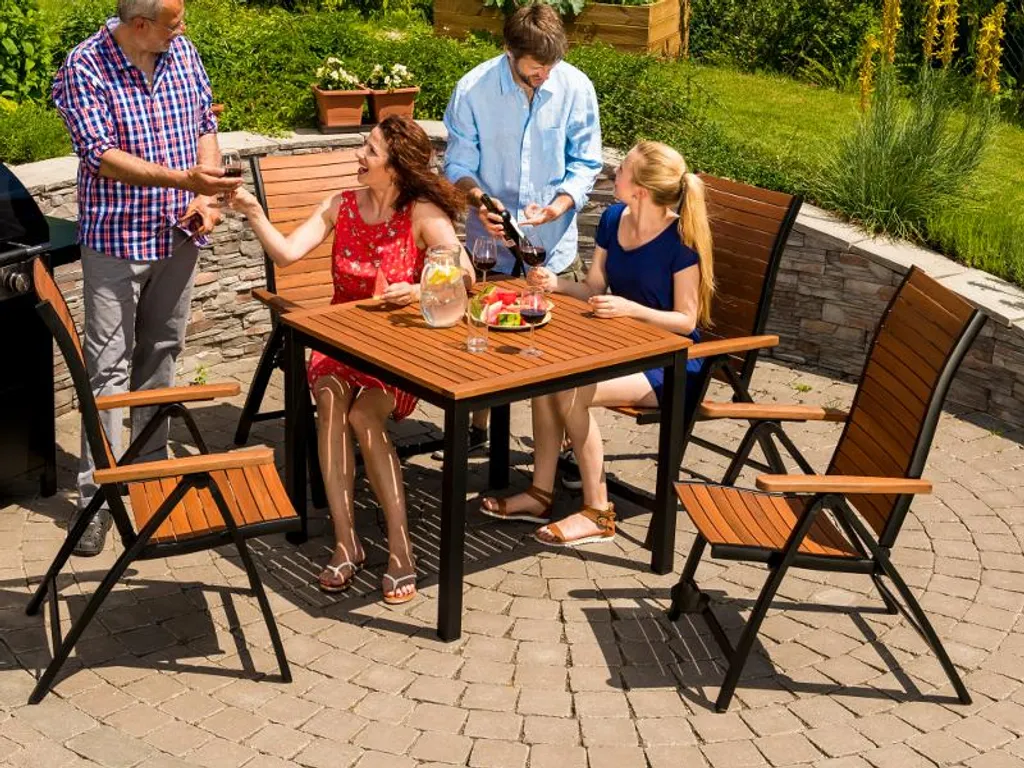 Table Flamant Rose - Mobilier en métal pour jardin et terrasse design - 5