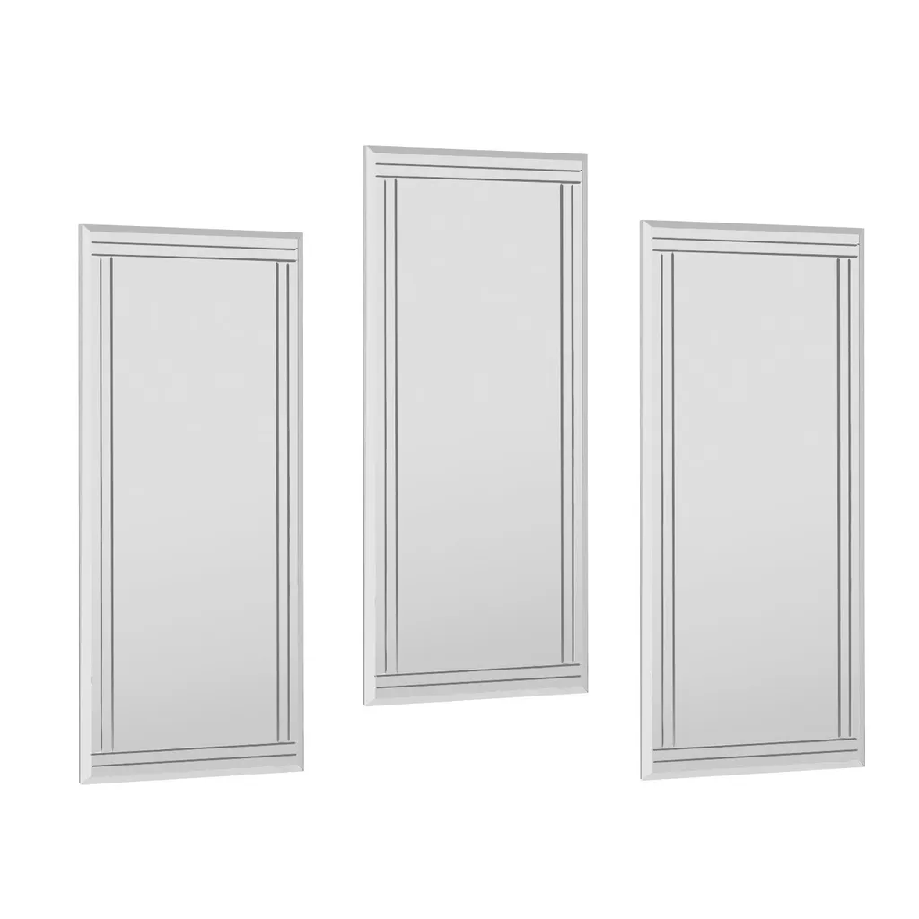 Triptyque de Miroirs Muraux Design Mini Buhem en Verre et MDF de 70 cm - 7