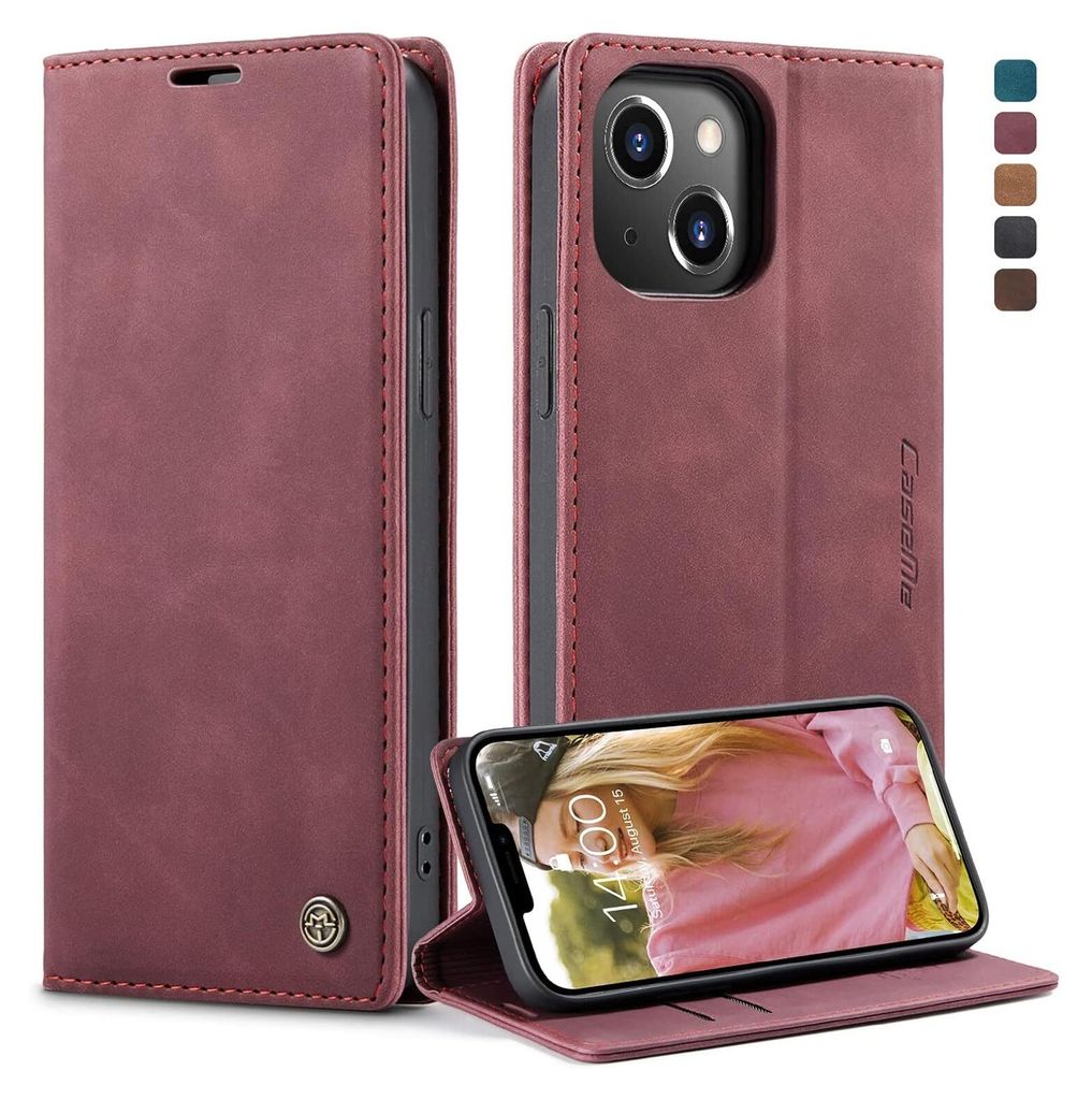 Caseme Handyhülle für Iphone iPhone 15-Karmesinrot