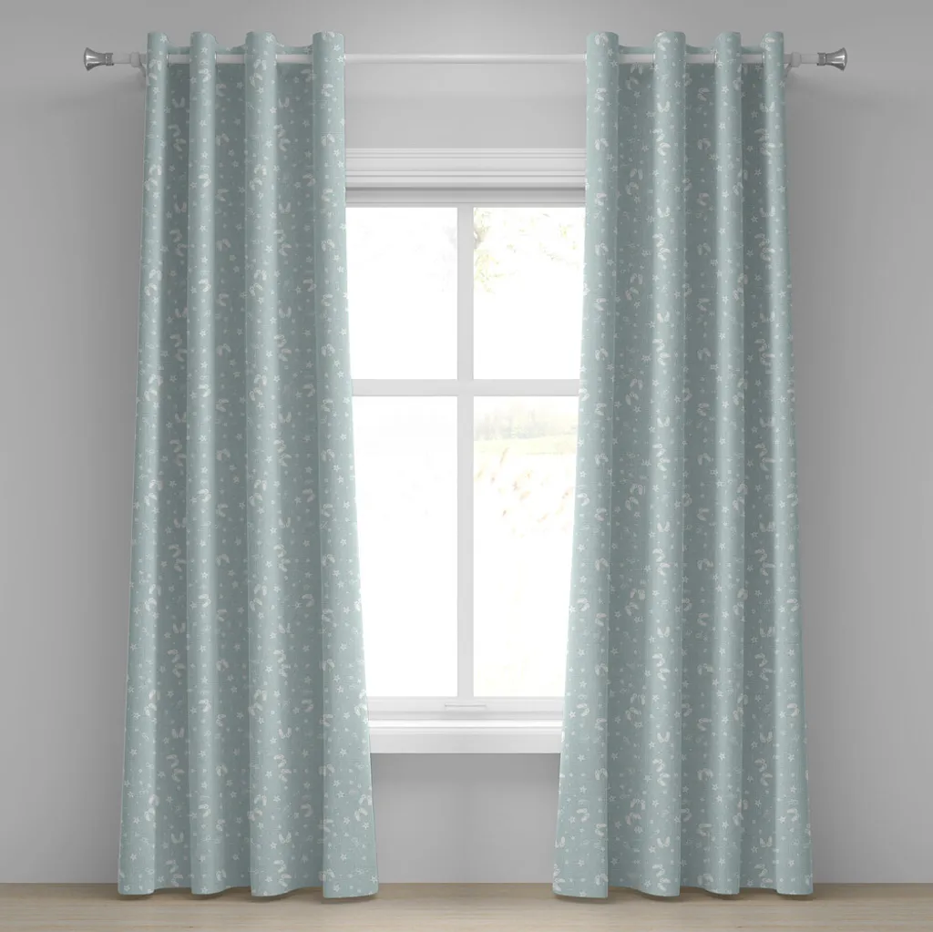 Paire de rideaux décoratifs vacances d'été pour salon 280x245 cm