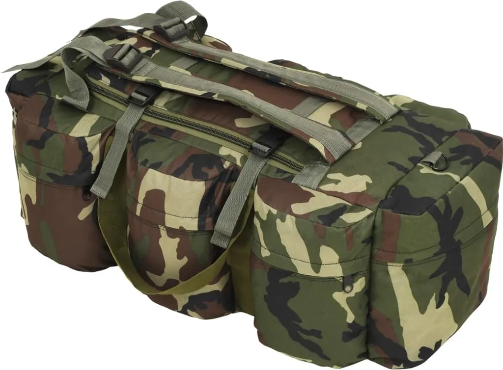 Borsone Tattico 90 Litri Mimetico 3 in 1 | Equipaggiamento Militare