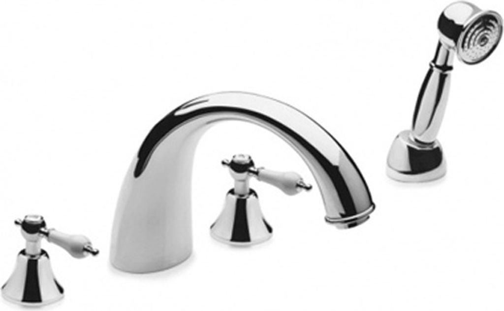 MIROX 4-Loch Wannenarmatur ,Komplettset, Chrom