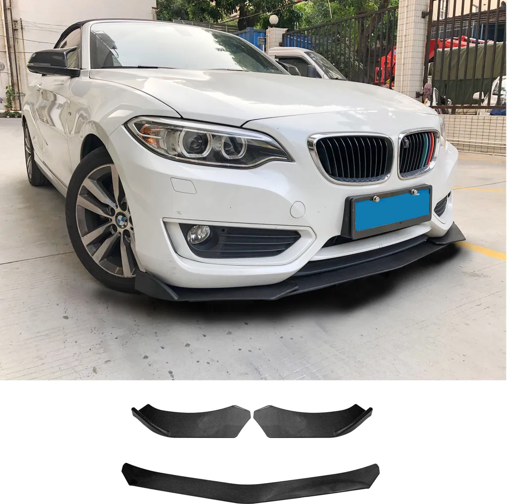Spoiler avant universel look carbone pour BMW E46 - Lèvre de pare-chocs