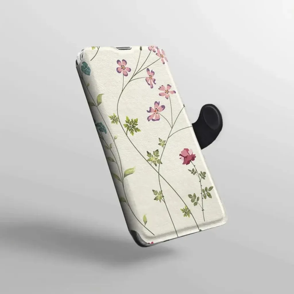 Mobiwear Book per iPhone 11 Pro: Il Fascino dei Fiori di Campo - 2