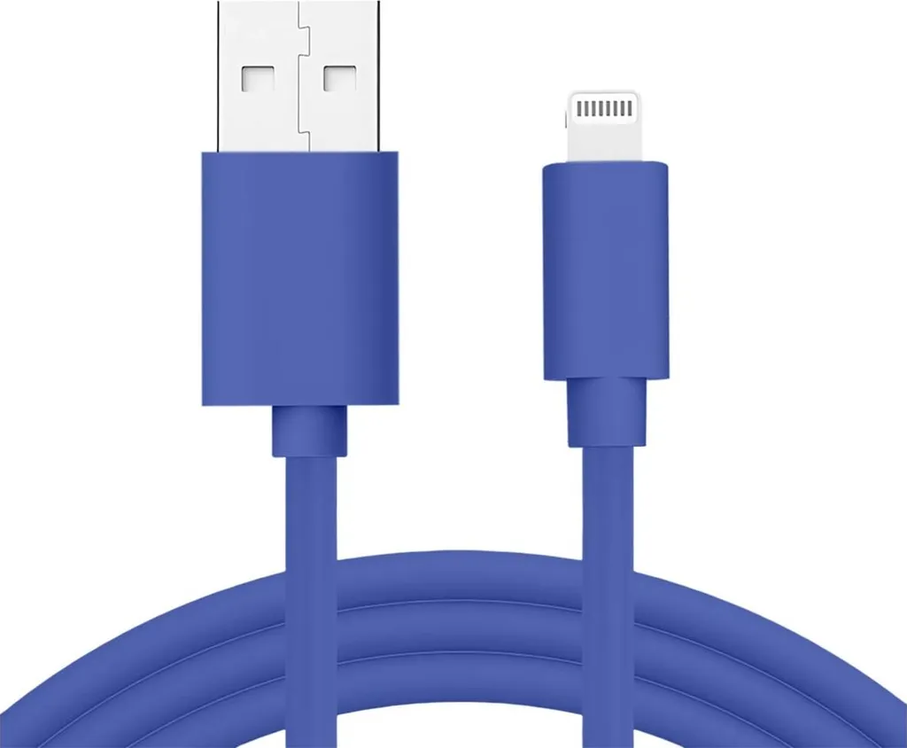 WOW Cavo Lightning USB-A 1m Blu 2.4A | Ricarica Rapida iPhone iPad