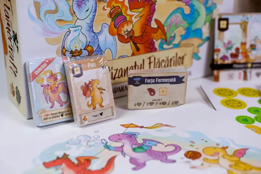 Jeu de société Flamecraft version française dragons et gestion de ville - 7