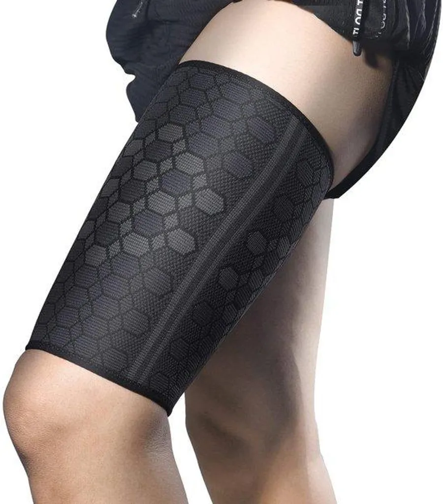 Orthèse de genou élastique pour sport et soutien de jambe ajustable XL
