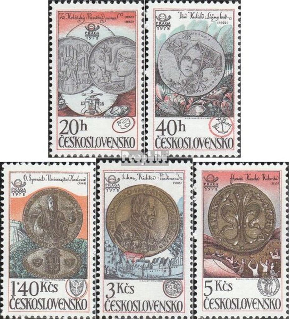 Briefmarken Tschechoslowakei 1978 Mi 2427-2431 (kompl.Ausg.) postfrisch Briefmarkenausstellung