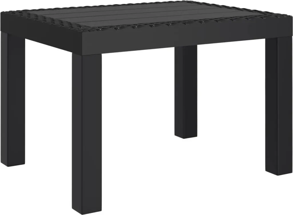 Table d'appoint extérieure PP anthracite 59x47x40 cm vidaXL pour balcon