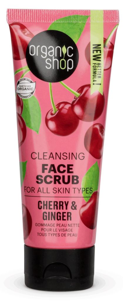 Organic Shop Face Scrub Cherry (75 ml) Productafbeelding 