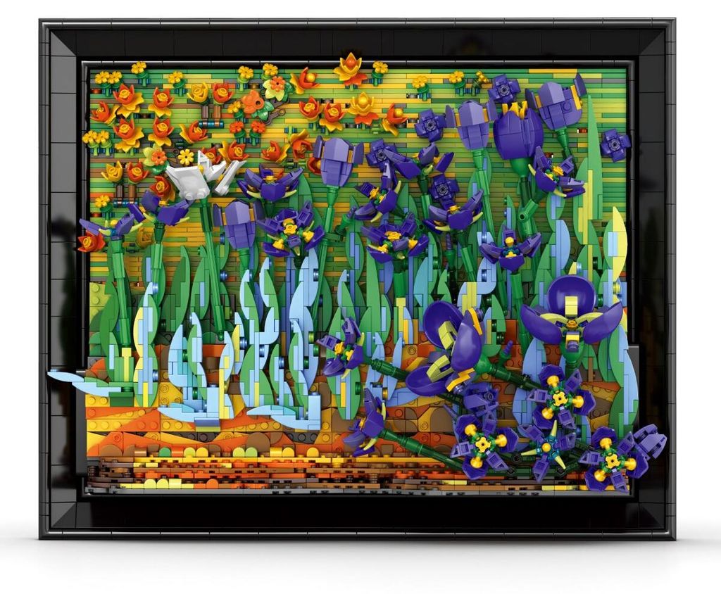 Iris-Wandbild Klemmbaustein Set 3480 Teile Produktbild 