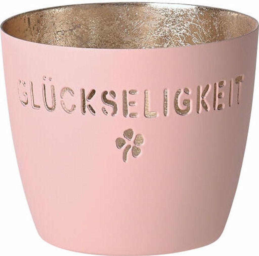 Madras Windlicht Glückseligkeit - blush/gold - Teelichthalter - 1030104062 GIFTCOMPANY