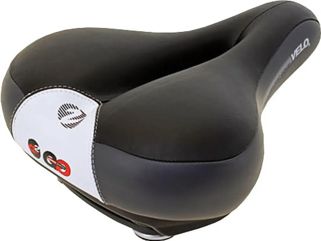 Selle de Vélo pour Homme Newport Gemini Noire et Grise - Design Sport