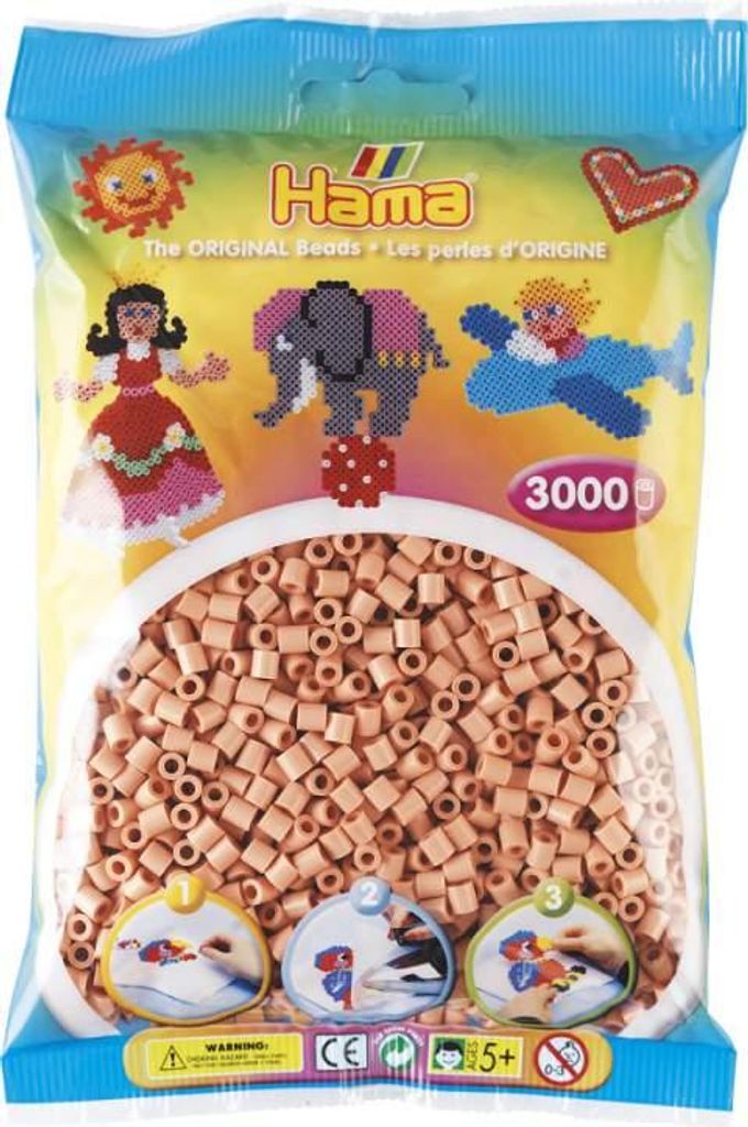 Hama sacchetto con 3000 perline da stirare midi rosa chiaro Immagine del prodotto 