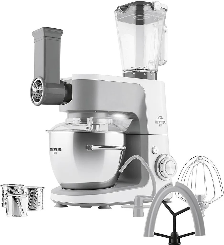 Robot pâtissier compact Gratussino Bravo III : Pétrissage 800W facile